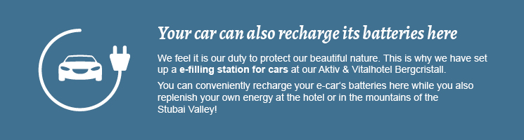 Your car can also recharge its batteries here